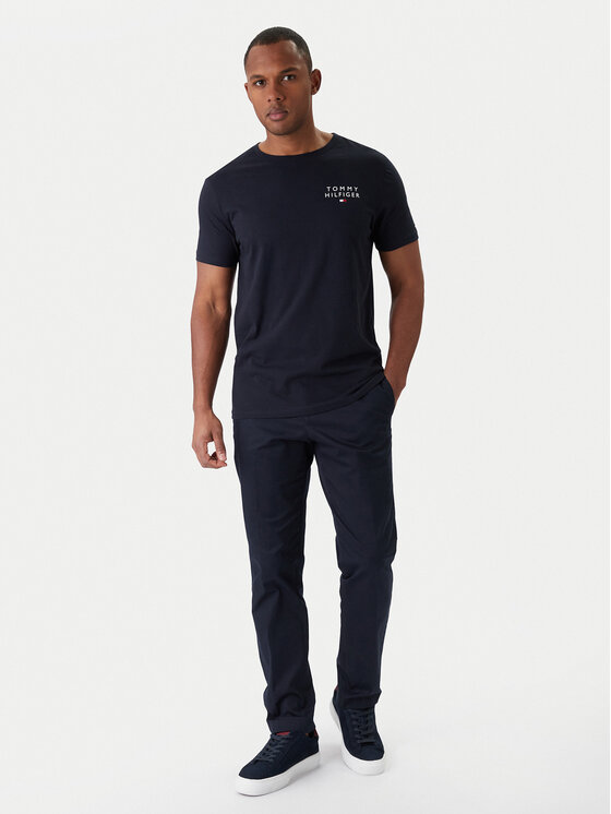 Tommy Hilfiger Tommy Hilfiger Majica UM0UM02916 Mornarsko modra Regular Fit