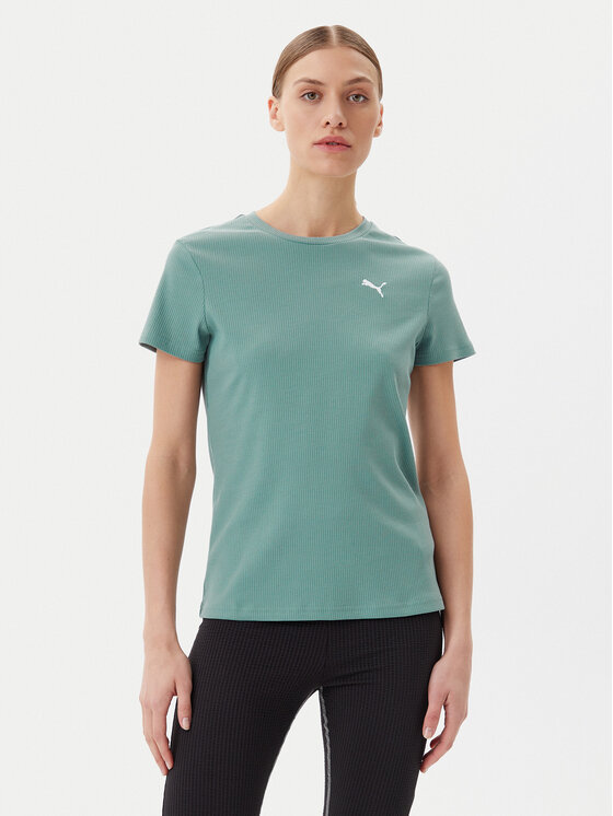 Puma Puma Футболка Ess Elevated 685021 Зелений Slim Fit
