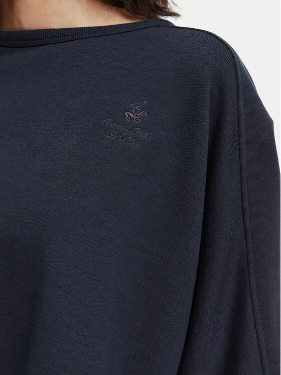 Beverly Hills Polo Club Beverly Hills Polo Club Camiseta P-SS26W-TS0081 Azul marino Oversize