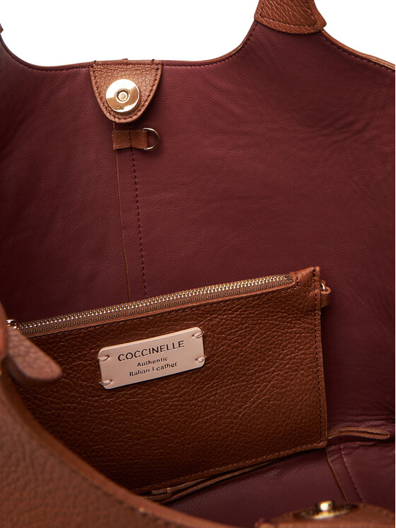 Coccinelle Сумка Coccinelle Hand Grained L E1 SHA 11 02 01 Коричневий