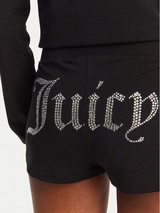 Juicy Couture Juicy Couture Pantaloncini sportivi JCWHS125312 Nero Loose Fit