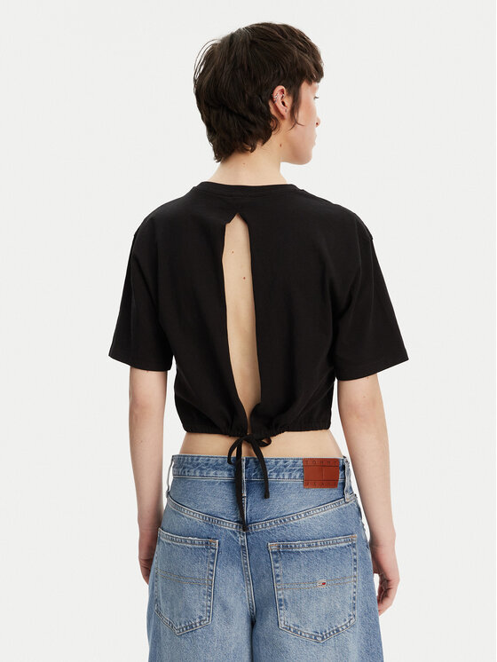 Tommy Jeans Tommy Jeans Póló DW0DW20324 Fekete Relaxed Fit