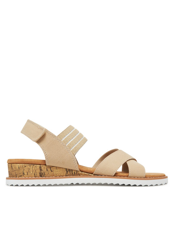 Skechers Σανδάλια Skechers BOBS Desert Kiss-Shore Enough 114130/NAT Μπεζ
