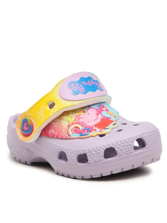 Crocs Παντόφλες Crocs Cls Fl Iam Peppa Pig Cgt 207915 Μωβ