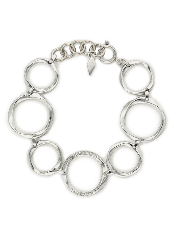 Fossil Náramok Fossil Twist JF01145040 Strieborná