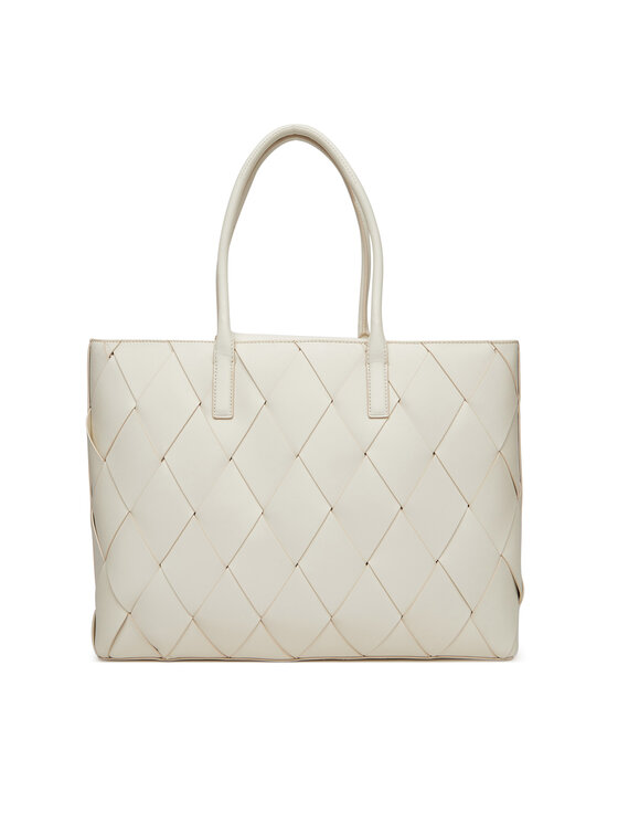 Calvin Klein Τσάντα Calvin Klein Ck Woven Medium Shopper K60K612994 Λευκό