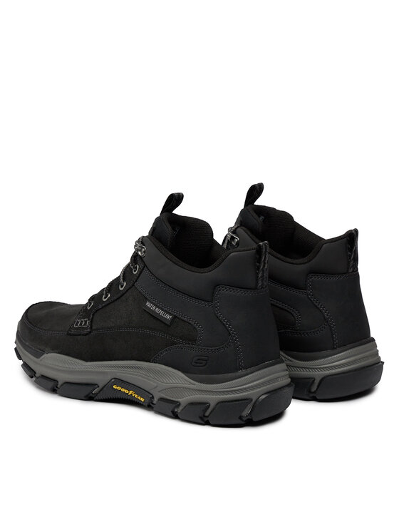Skechers Šnurovacia obuv Skechers Respected Boswell 204454/BLK Čierna