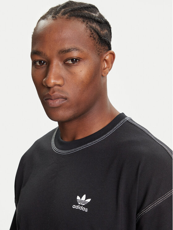 adidas adidas Футболка Trefoil Essentials JW0971 Чорний Regular Fit