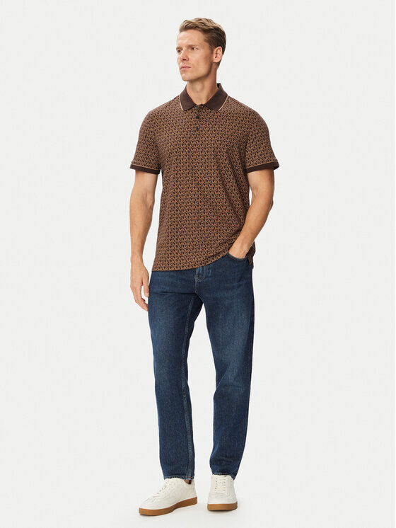 MICHAEL Michael Kors MICHAEL Michael Kors Polo CS650V848T Marrón oscuro Regular Fit