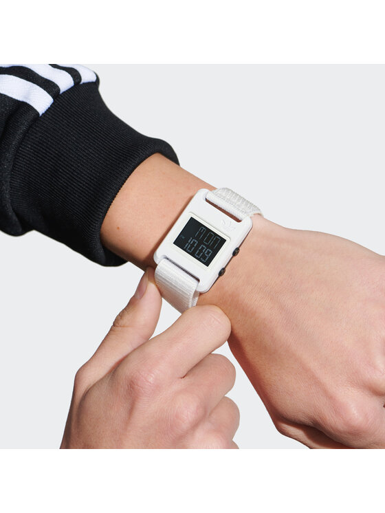 adidas Originals Ročna ura adidas Originals Retro Pop Digital Watch AOST23064 Bela