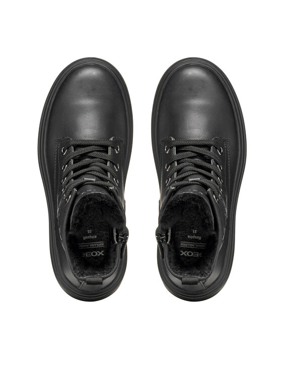 Geox Polokozačky Geox J Kiddartah J56MGG 08566 C9999 S Černá