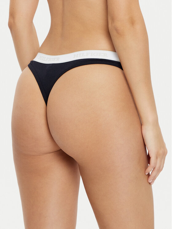 Tommy Hilfiger Tommy Hilfiger Στρίνγκ UW0UW05539 Σκούρο μπλε