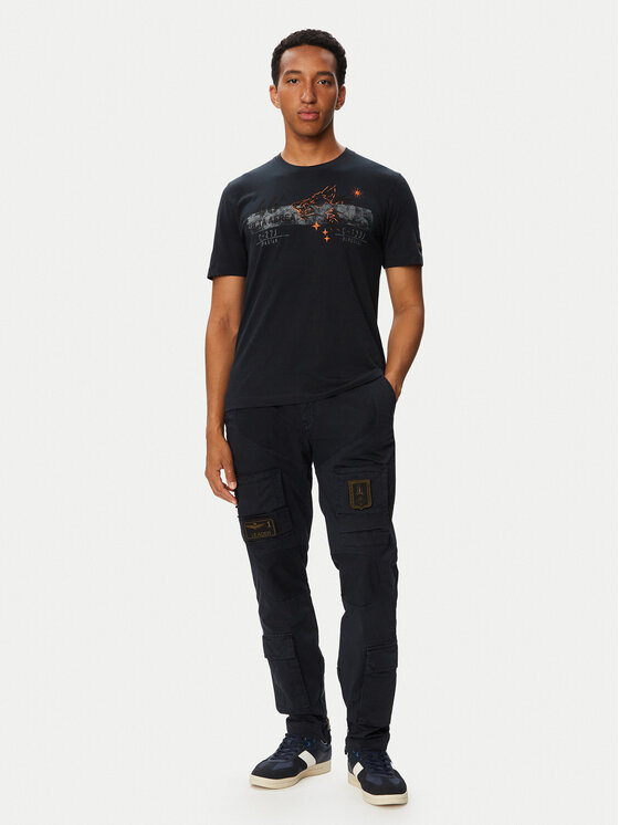Aeronautica Militare Aeronautica Militare Camiseta 262TS2579UJ00750 Azul marino Regular Fit