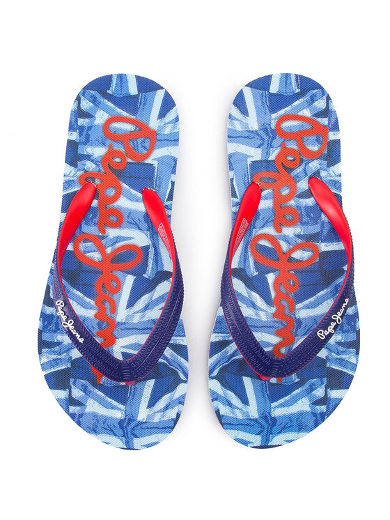 Pepe Jeans Джапанки Pepe Jeans Beach Uk Boy PBS70025 Тъмносин