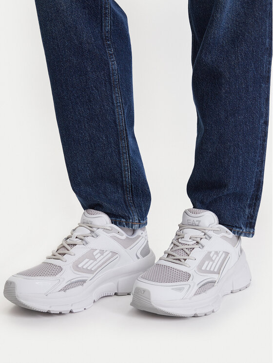 EA7 Emporio Armani Sneakersy EA7 Emporio Armani 7X000663 AF23619 MZ203 Srebrny