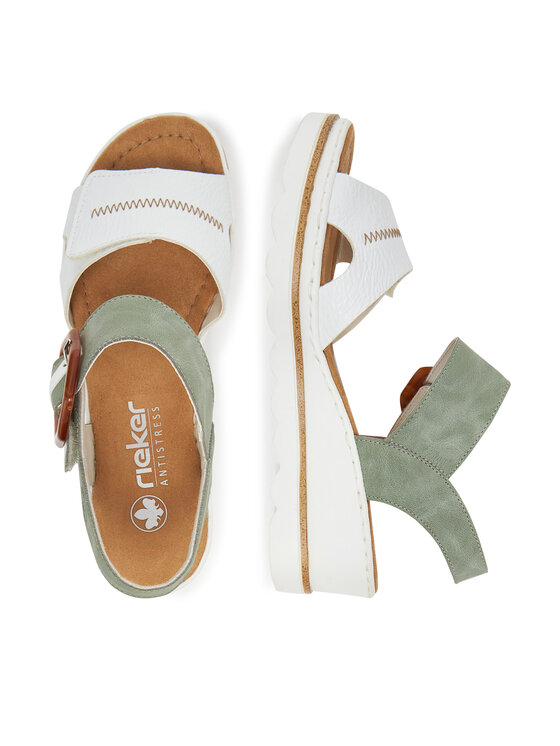 Rieker Sandali Rieker 67476-81 Bela