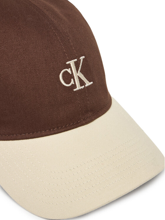 Calvin Klein Baseball sapka Calvin Klein Monogram Emb Colorblock Baseball LV04G5000G Barna