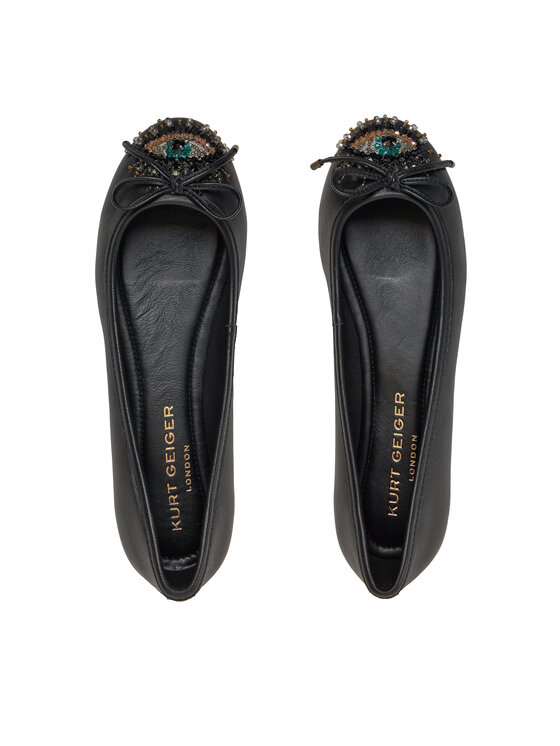 Kurt Geiger Baleríny Kurt Geiger Eye Emb 1289000109 Čierna