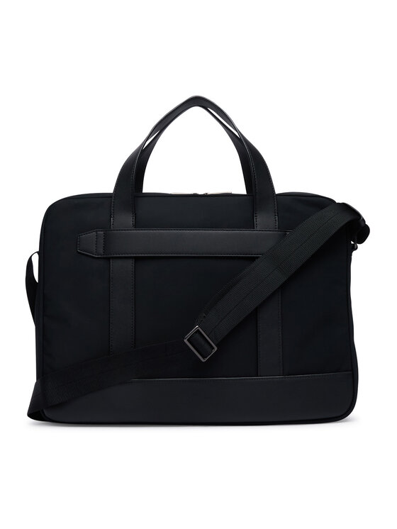 Tommy Hilfiger Geantă pentru laptop Tommy Hilfiger Th Nylon Computer Bag AM0AM14855 Negru