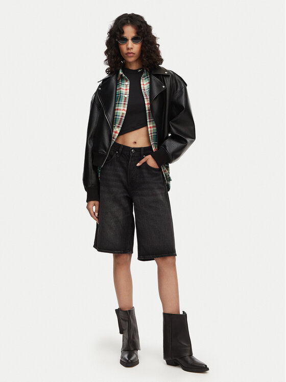 G-STAR G-Star Raw Bermuda nadrág D28383-D933 Sötétszürke Wide Fit