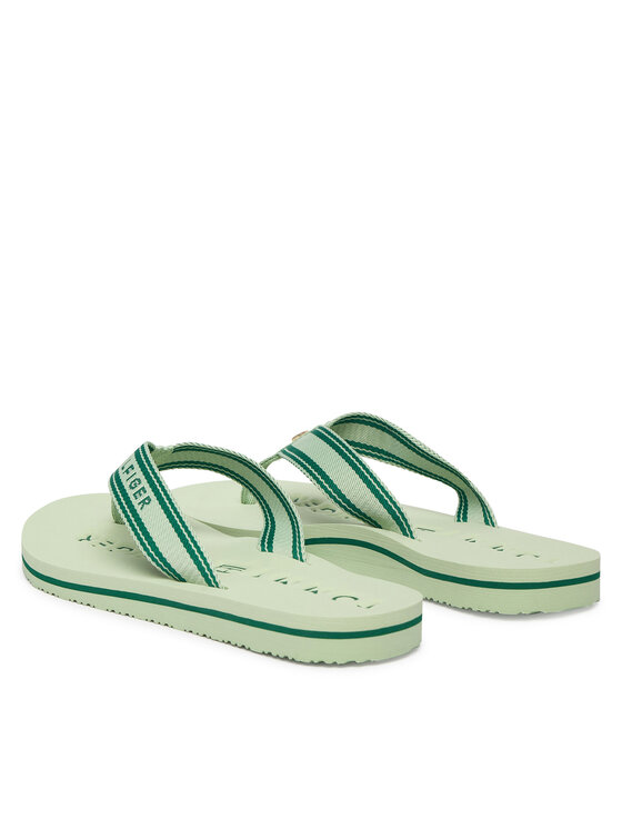Tommy Hilfiger Japonke Tommy Hilfiger Th Webbing Summer Sandal FW0FW09193 Zelena