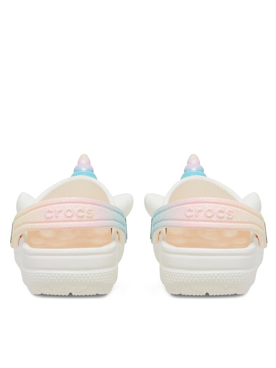 Crocs Шльопанці Crocs Classic Iam Rainbow Unicorn Clog T 209701 Білий