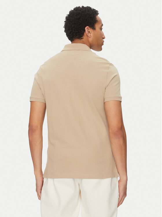 Tommy Hilfiger Tommy Hilfiger Polo Vertical MW0MW38951 Beige Regular Fit