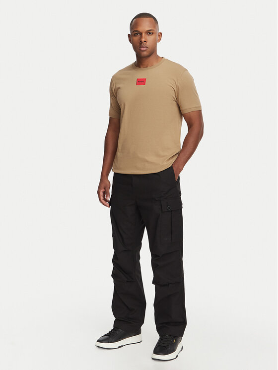 HUGO HUGO Camiseta Diragolino212 50447978 Beis Regular Fit