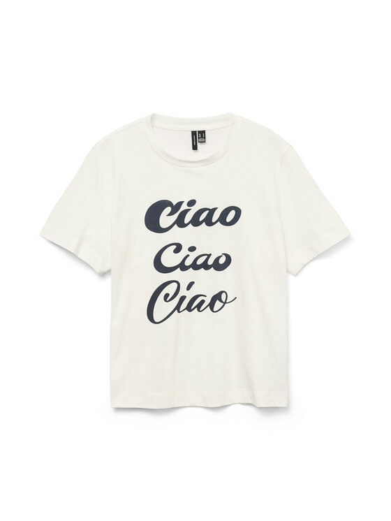 Vero Moda Vero Moda Футболка Sonna 10327143 Білий Regular Fit