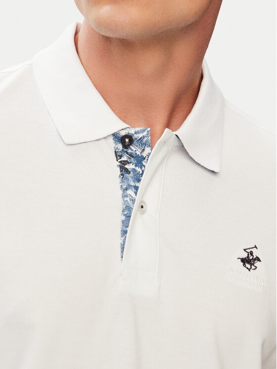 Beverly Hills Polo Club Beverly Hills Polo Club Поло P-SS26M-P450106 Білий Regular Fit