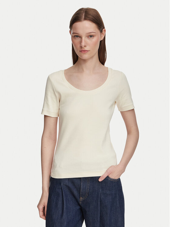 Weekend Max Mara Weekend Max Mara Camiseta Multij 2625946031 Crema Regular Fit