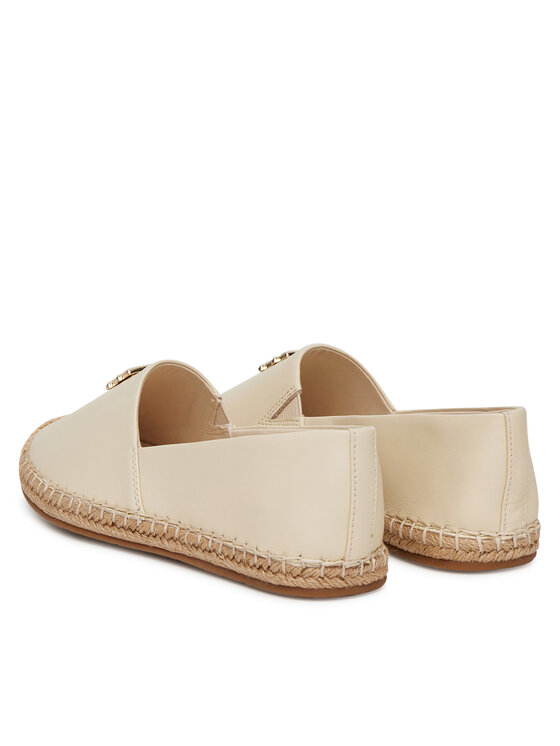Espadrile Tommy Hilfiger Th Logo Leather Espadrille FW0FW08540 Bej