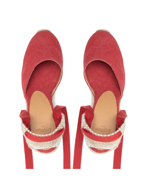 Castañer Espadrilky Castañer Carina/8/002 021642-604 Červená
