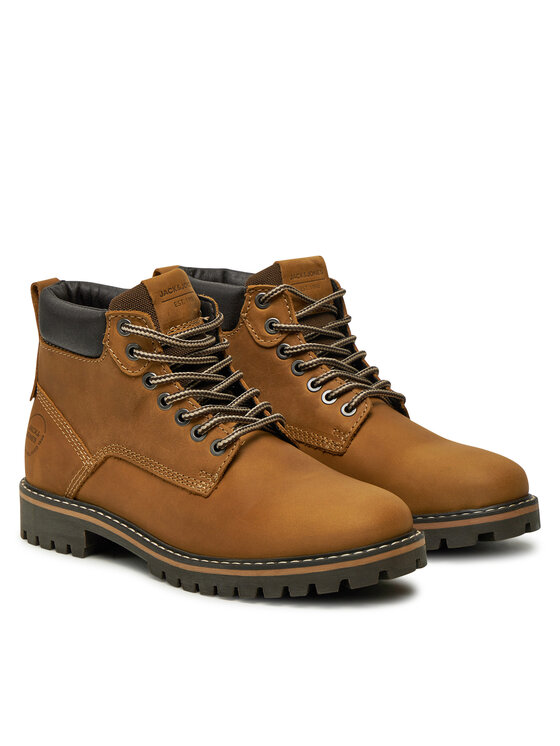 Jack & Jones Черевики Jack & Jones Queensway 12257998 Коричневий