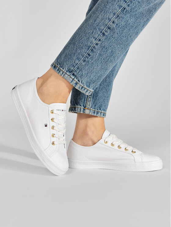 Tommy Hilfiger Tenisice Tommy Hilfiger Essential Nautical Sneaker FW0FW06512 Bijela
