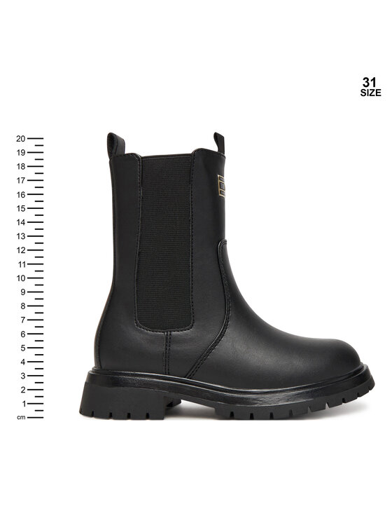 Tommy Hilfiger Členková obuv Tommy Hilfiger T3A5-34016-1355999 S Čierna