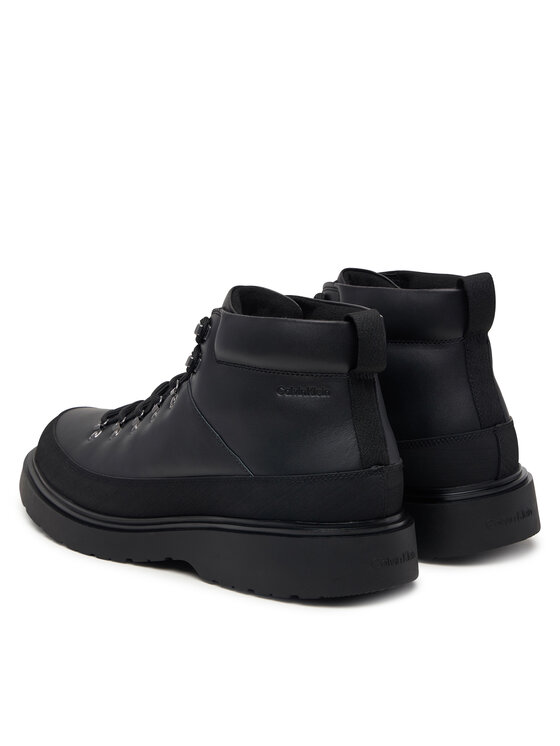Calvin Klein Зимни обувки Calvin Klein Combat Mid Hiking Boot Lth Wl HM0HM02357 Черен