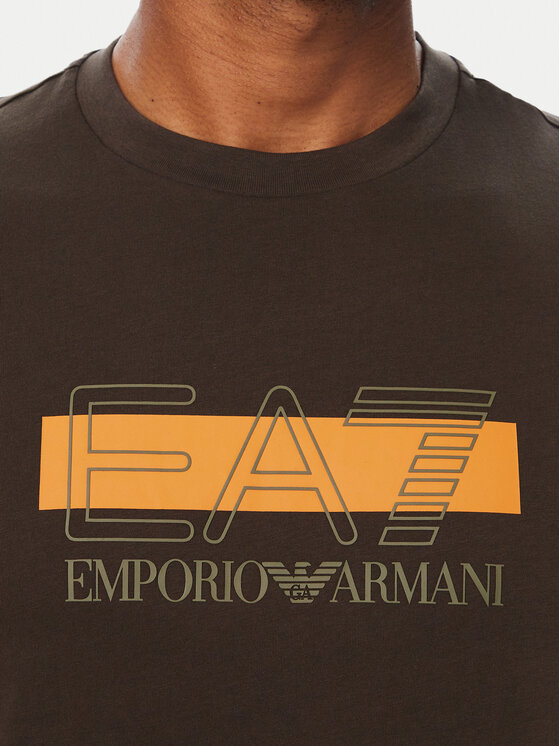 EA7 Emporio Armani EA7 Emporio Armani Camiseta 7M002415 AF10375 U6027 Marrón oscuro Regular Fit