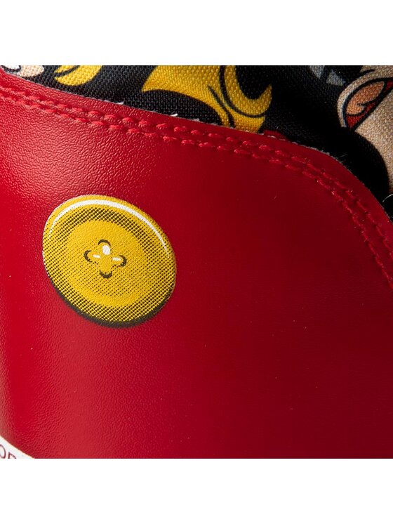 Moon Boot Śniegowce Moon Boot Jr Mickey 34000600001 Rosso/Nero