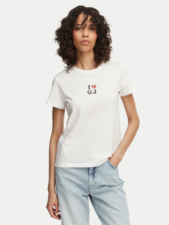 Guess Jeans Guess Jeans Camiseta W6GI45 K8HM0 Blanco Regular Fit
