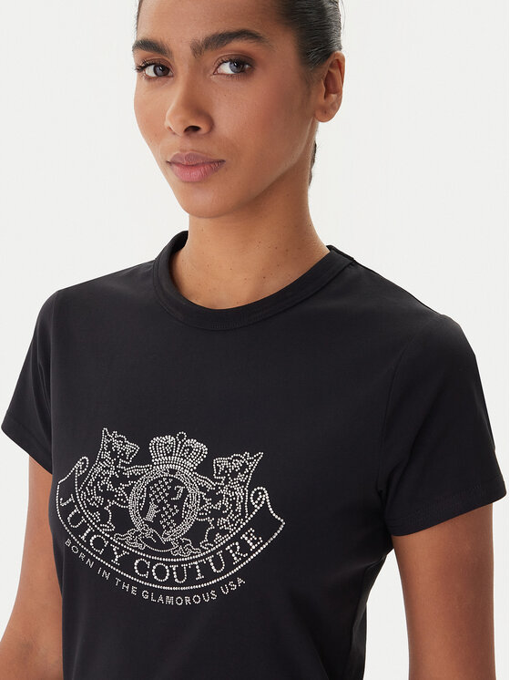 Juicy Couture Juicy Couture Camiseta JCGTK225015 Negro Slim Fit