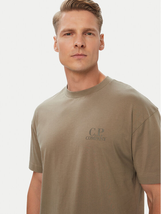 C.P. Company C.P. Company Camiseta 21CMTS135A005100W Beis Regular Fit