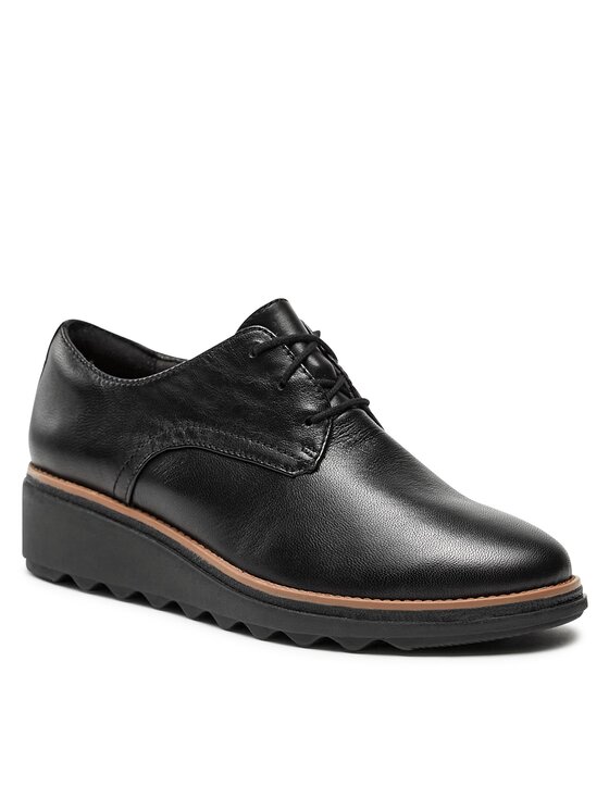 Clarks Оксфорди Clarks Sharon Rae 261754164 Чорний