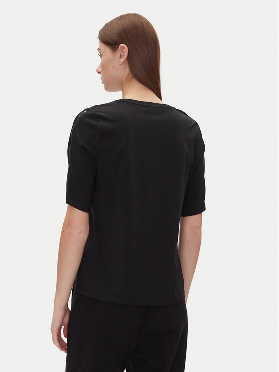 DKNY DKNY Футболка P4JHBRJQ Чорний Regular Fit