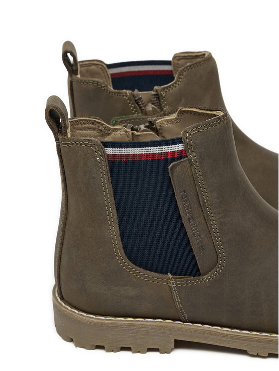 Tommy Hilfiger Šnurovacia obuv Tommy Hilfiger T1X5-33700-0124 S Zelená