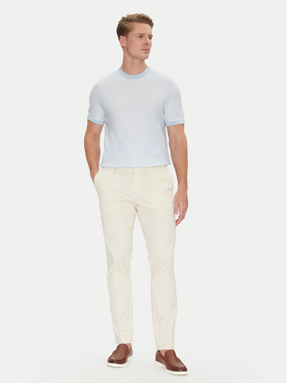BOSS BOSS Camiseta Jianfranco 50537642 Celeste Regular Fit