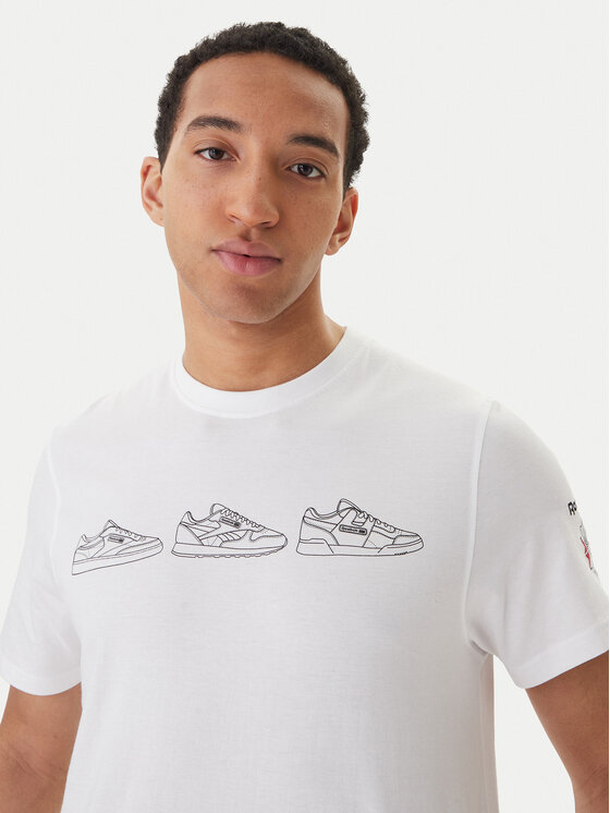 Reebok Reebok Camiseta Harley RK25569CCM Blanco Regular Fit