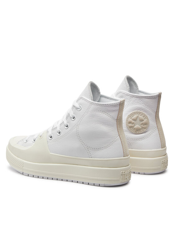 Converse Кецове Converse Chuck Taylor All Star Construct Leather A02116C Бял
