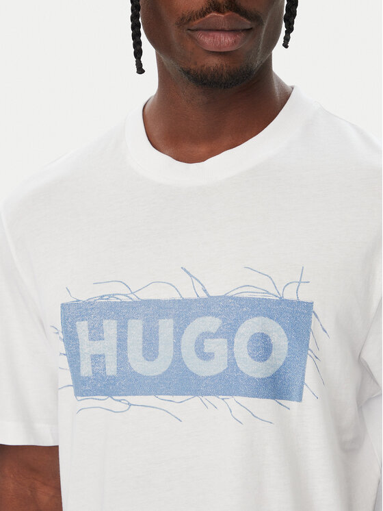 HUGO HUGO Camiseta Naxter 50570028 Blanco Regular Fit