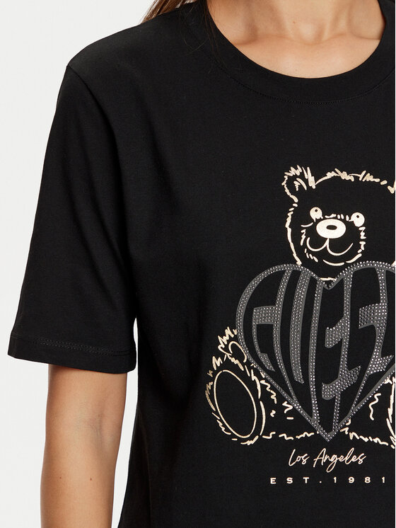 Guess Guess Футболка V5RI09 I3Z14 Чорний Relaxed Fit